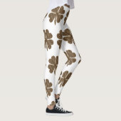 Elegant Four Leaf Clover Patroon Leggings (Rechts)