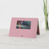 Elegant Fractaal Pastel Regenboog Kleurontwerp Kaart (Achterkant)