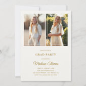 Elegant Frame Photo Graduation Invitation (Dos)