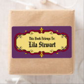 Elegant Framed Book Bord Etiket (Insitu)