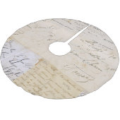 Elegant  Frans Briefkaart Handschrift Kerstboom Rok (Gekanteld)