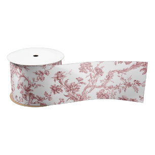 Elegant  Frans gegraveerd Floral Toile-Pink Lint