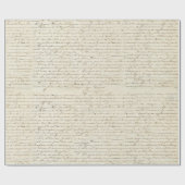 Elegant  Frans handgeschreven Letter-script Cadeaupapier (Vlak)