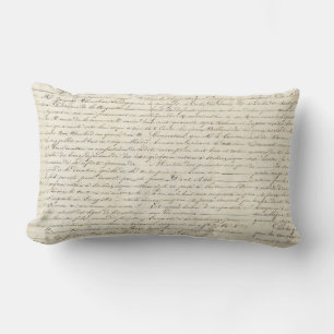 Elegant Frans handgeschreven Letter-script Kussen
