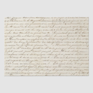 Elegant  Frans handgeschreven Letter-script Tissuepapier