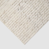 Elegant Frans handgeschreven Letter-script Tissuepapier (Detail)