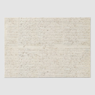 Elegant  Frans handgeschreven Letter-script Tissuepapier