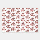 Elegant  Frans Toile Fox Hare County Inpakpapier Vel (Voorkant 3)