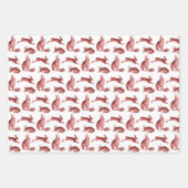 Elegant  Frans Toile Fox Hare County Inpakpapier Vel (Voorkant 2)