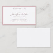 Elegant Freehand Script-minimalistisch, eenvoudig, Visitekaartje (Voorkant / Achterkant)