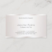 Elegant Freehand Script Modern Glam Plain Luxury Visitekaartje (Achterkant)