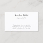 Elegant Freehand Script Moderne Eenvoudige Sjabloo Visitekaartje (Voorkant)