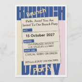 Elegant Friday Brunch Invitation – Modern (Devant)