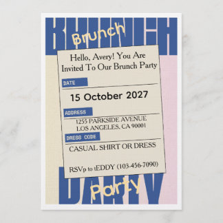 Elegant Friday Brunch Invitation – Modern