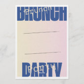 Elegant Friday Brunch Invitation – Modern Kaart (Achterkant)