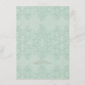 Elegant Fritillaria n Dragonfly Formal Dinner Menu (Achterkant)