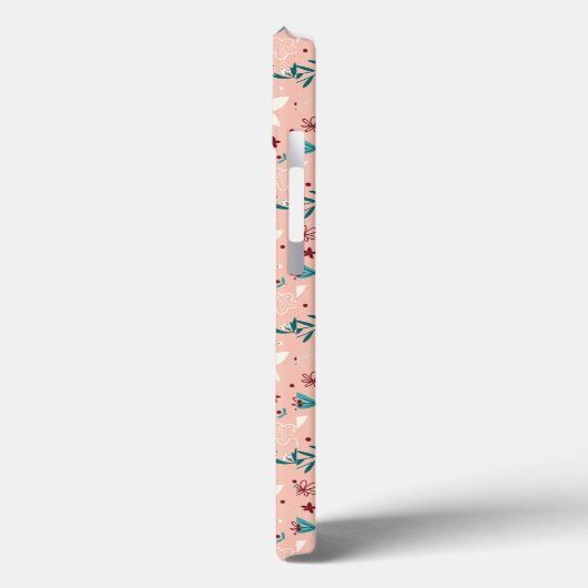 Elegant froral roze Case-Mate iPhone case (Achterkant / Links)