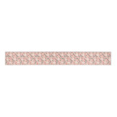 Elegant froral roze grosgrain lint (Voorkant)