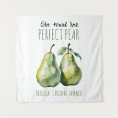 Elegant Fruit Brunch Perfect Pear Bridal Shower Wandkleed (Voorkant)