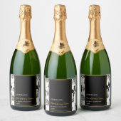 Elegant Fruit Mousserende BlackBerry Wijn Label Sparkling Wijnetiket (Flessen)