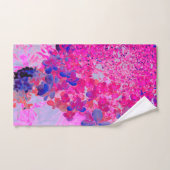 Elégant Fuchsia et bleu foncé Limelight Hydrangea (Serviette à main)