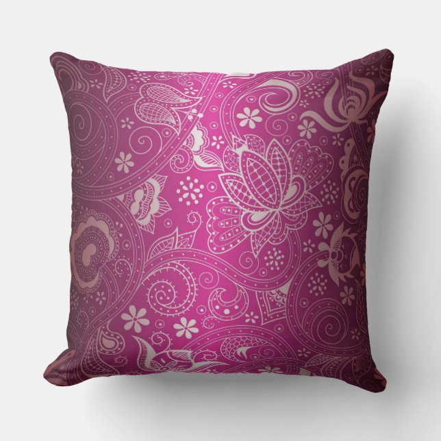 Elegant Fuchsia Pillow Kussen (Voorkant)