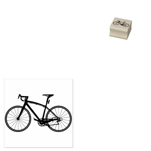 Elegant Fun Retro Bicycle Cool Personal Stationery Rubberstempel (Gestempeld)