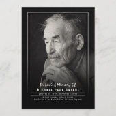 Elegant Funeral Ceremony Programs with Photo Programma (Voorkant)