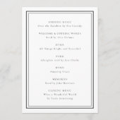 Elegant Funeral | Klassieke dienstregeling Programma (Achterkant)