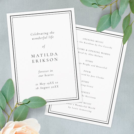 Elegant Funeral | Klassieke dienstregeling Programma