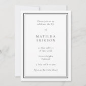 Elegant Funeral | Klassieke viering van leven Kaart (Voorkant)