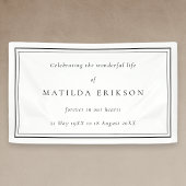 Elegant Funeral | Klassieke viering van leven Spandoek