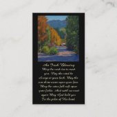 Elegant Funeral Memorial Service Kaart Visitekaartje (Voorkant)