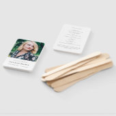 Elegant Funeral | Minimale viering van het leven Handwaaier (Niet-gemonteerd)