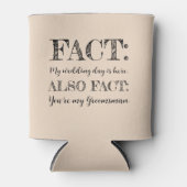 Elegant & Funny Feit Bruidsjonker Voorstel Amandel Blikjeskoeler (Voorkant)