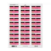 Élégant Funny mignon Étiquette de grenouille (Feuille entière)