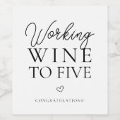 Elegant Funny Retirement Gift Wine Label Wijn Etiket (Enkel label)