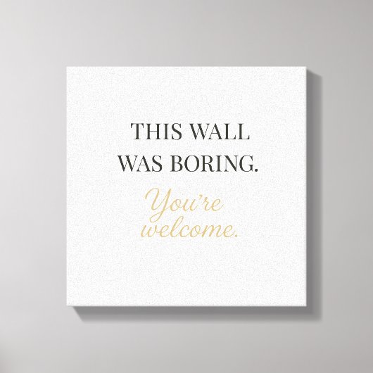 Elegant Funny Wall Canvas – Minimal Decor Art (Voorkant)