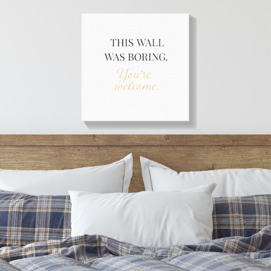 Elegant Funny Wall Canvas – Minimal Decor Art (Insitu (Slaapkamer))