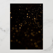 Elegant Galaxy Geode Pink & Gold Wedding Folie Uitnodiging (Achterkant)