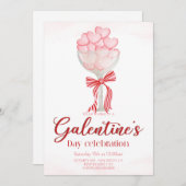 Elegant Galentine's Day Invitation (Devant / Derrière)