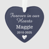 Élégant garde-photo Mémorial pour animaux de compa (dos)