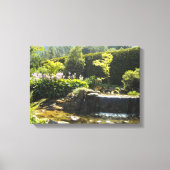 Elegant Garden Scene Canvas Afdruk (Voorkant)