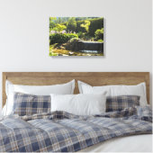 Elegant Garden Scene Canvas Afdruk (Insitu (Slaapkamer))