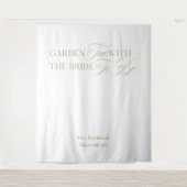 Elegant Garden Tea Vrijgezellenfeest Achtergronden Wandkleed (Voorkant)