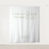 Elegant Garden Tea Vrijgezellenfeest Achtergronden Wandkleed (Voorkant)