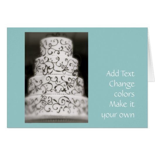 Élégant gâteau de mariage (Devant horizontal)