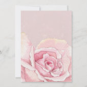 élégant gâteau floral virtuel Douche Invitation (Dos)