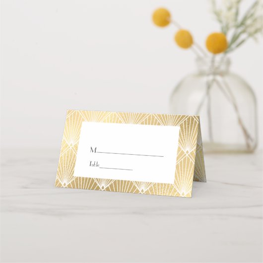 Elegant Gatsby Art Deco Gold Wedding (Voorkant)
