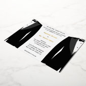 Elégant Gay Wedding Invitations Gold Foil Card (Rotation)